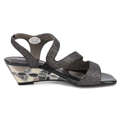 テーン tehen ステンドグラスウエッジヒールサンダル　TN1803 ETHANE-METALLIC 23.0