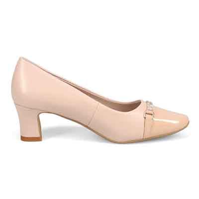 テーン tehen 品格と華やかさを纏う、大人のスクエアトゥパンプス　TN1870 BEIGE 23.0