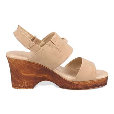 テーン tehen ボリューム感たっぷり♪きれいめカジュアルウェッジヒールサンダル　TN2303 OAK M　(23.0～23.5)