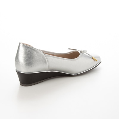 テーン tehen 柔らかアッパー♪ベーシックリボンパンプス TN4016 SILVER 23.0