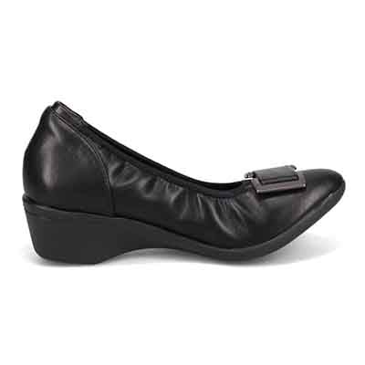 【撥水仕様】テーン tehen 5cmヒールのバックルパンプス TN4030 BLACK M(23.0cm相当)