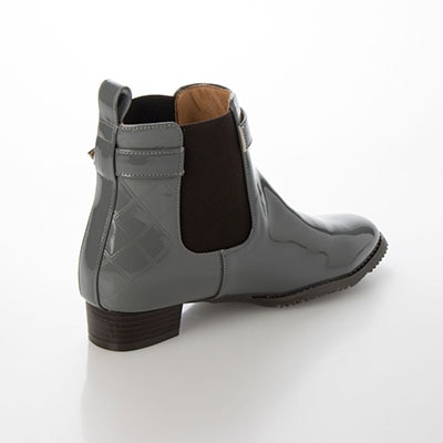 【撥水仕様】テーン tehen 雨の日も安心♪撥水サイドゴアブーツ　TN5002 GRAY M　(23.0～23.5)