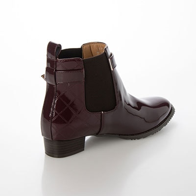 【撥水仕様】テーン tehen 雨の日も安心♪撥水サイドゴアブーツ　TN5002 WINE M　(23.0～23.5)