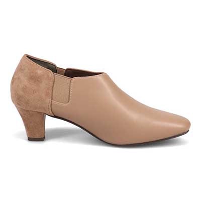 テーン tehen すっきりキレイ目サイドゴアブーティ　TN5508 D-BEIGE 23.0