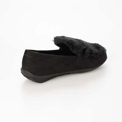 テーン tehen ビットとファー付きドライビングシューズ TN5704 BLACK 23.0