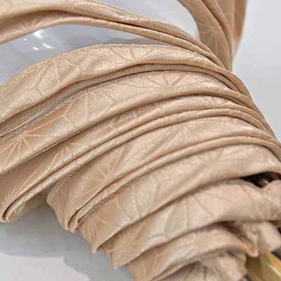 madras×WhiteROSEコラボレーション 特別仕様　折りたたみビニール傘（傘袋付き） カラー：ベージュ BEIGE FREE