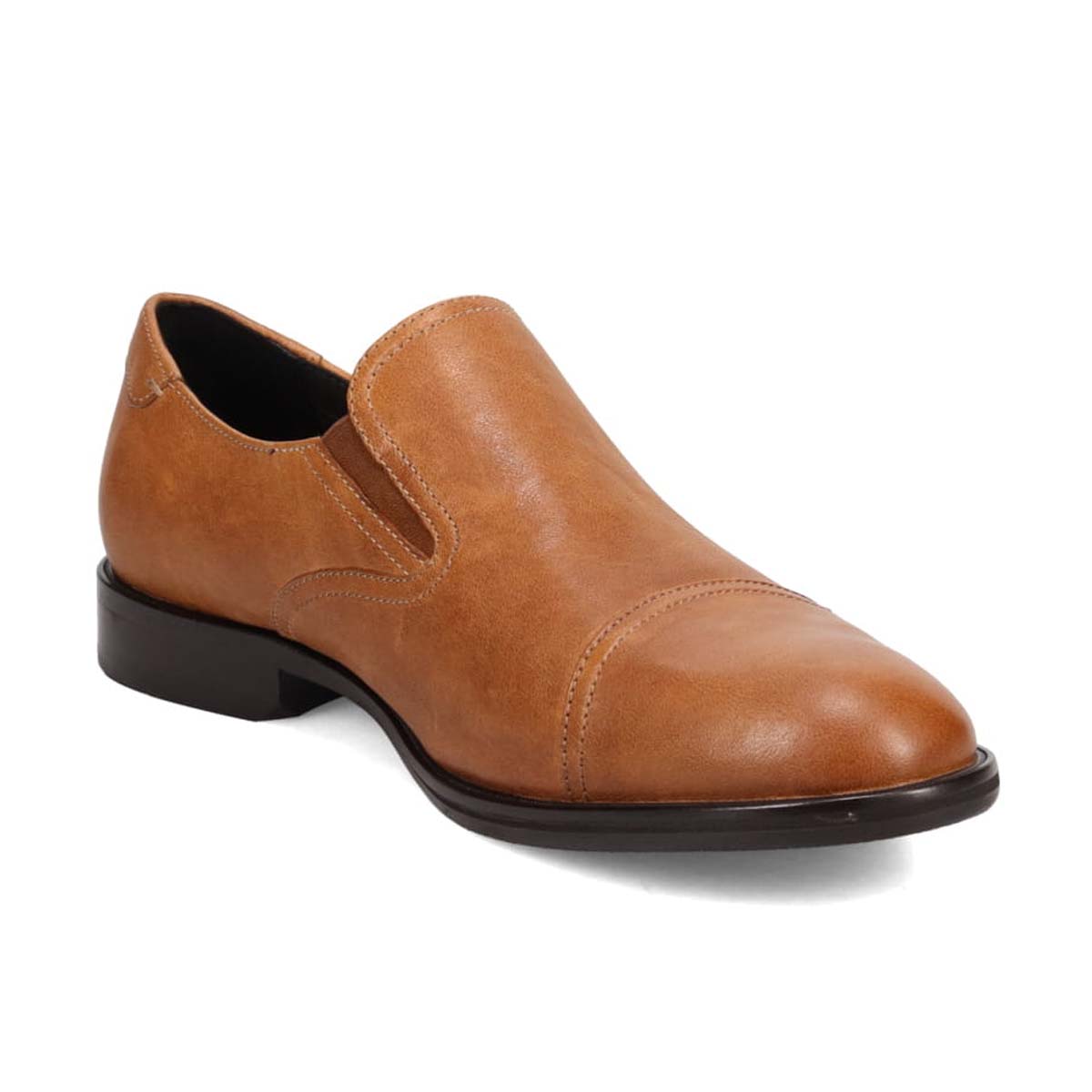 キャサリンハムネットロンドン KATHARINE HAMNETT LONDON ストレートチップサイドエラスティックスリッポンシューズ　34022 CAMEL 25.0