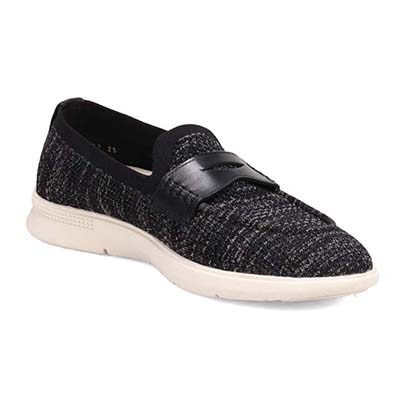 ランバンオンブルー LANVIN en Bleu  スリッポンカジュアルシューズ　86582 BLACK 25.0