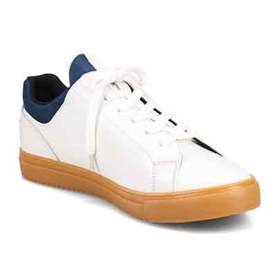 ビークラシック BEE CLASSIC　4cm4時間防水仕様 レザースニーカー　CB6055H WHITE 25.0