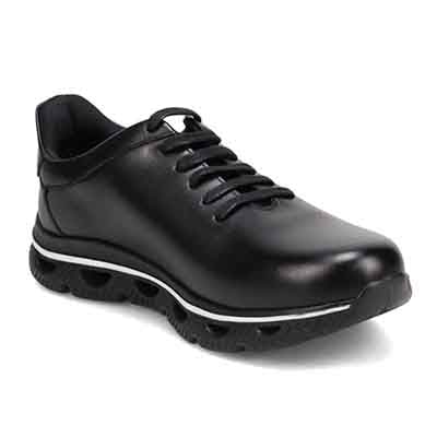 モデロ MODELLO 「Recovery Shiatsu Insole」搭載で指圧効果により血行をよくする。 レザースニーカー　DM3342R BLACK 25.0