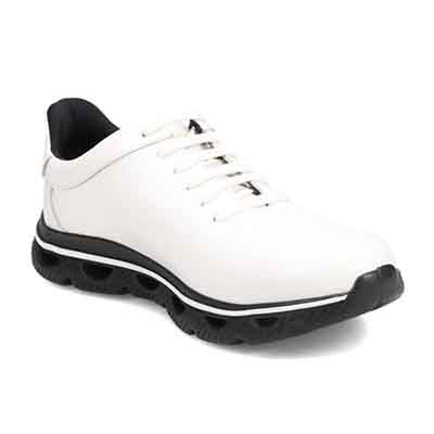 モデロ MODELLO 「Recovery Shiatsu Insole」搭載で指圧効果により血行をよくする。 レザースニーカー　DM3342R WHITE 25.0