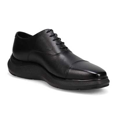 モデロ MODELLO 「リカバリーインソール」搭載で指圧効果により血行を115％促進。内羽根ストレートチップドレスカジュアルシューズ　DM3351R BLACK 25.0