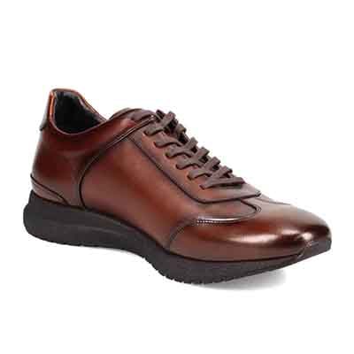 モデロ MODELLO レースアップドレスカジュアルレザースニーカー　DM3405 D-BROWN 25.0