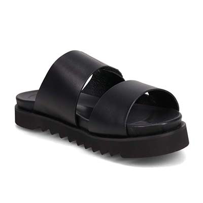 モデロ MODELLO 「リカバリーインソール」搭載で指圧効果により血行を115％促進。Recovery厚底サンダル　DM5320R BLACK M