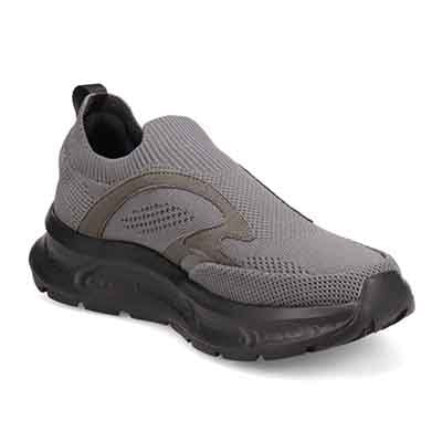 モデロ MODELLO 「Recovery Shiatsu Insole」搭載で指圧効果により血行をよくする。厚底ニット スリッポンスニーカー　DM6531R D-GRAY 25.0