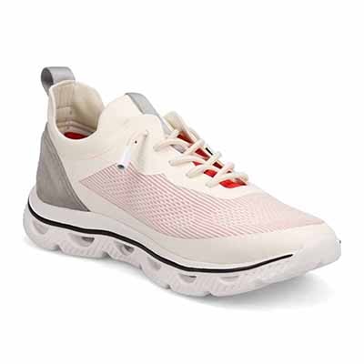 モデロ MODELLO 「リカバリーインソール」搭載で指圧効果により血行を115％促進。Recoveryニットスニーカー　DM6533R WHITE/RED M