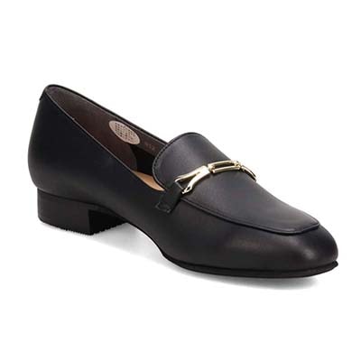 【撥水仕様】モデロ MODELLO スクエアトゥ ビット付きモカパンプス　DML3500 ETHANE/C 23.0