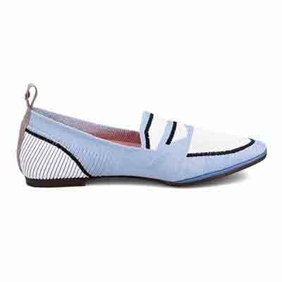 世界初のカバロス加工  モデロ MODELLO ふんわりインソール 超軽量でトラベルバッグにすっぽり入る ニットローファーシューズ  DML5042 BEIGE-M 23.0