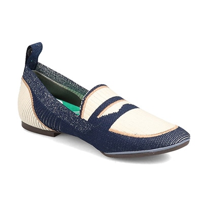 世界初のカバロス加工  モデロ MODELLO ふんわりインソール 超軽量でトラベルバッグにすっぽり入る ニットローファーシューズ  DML5042 BEIGE-M 23.0