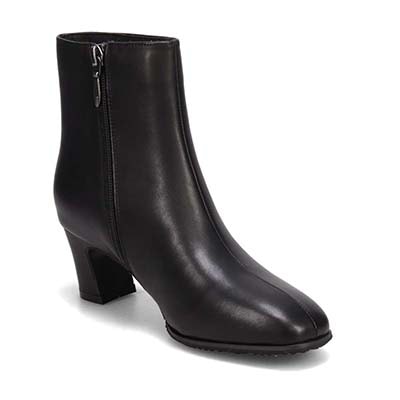 【撥水仕様】モデロ MODELLO 5.5cmヒール エレガンスショートブーツ  DML5502 BLACK 23.0