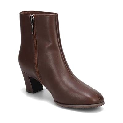 【撥水仕様】モデロ MODELLO 5.5cmヒール エレガンスショートブーツ  DML5502 D-BROWN 23.0