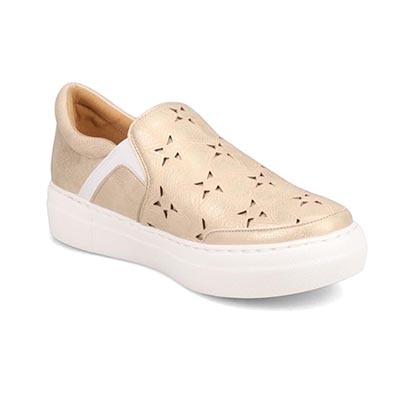 【撥水仕様】モデロ MODELLO スリッポンスニーカー　DML6050 GOLD 23.0