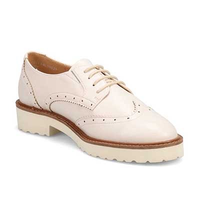 モデロ MODELLO 「リカバリーインソール」搭載で指圧効果により血行を115％促進。Recoveryスタンダードオックスフォードシューズ　DML6062R IVORY 23.0