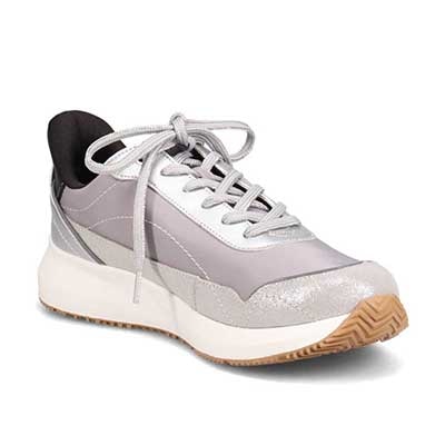 モデロ MODELLO 「リカバリーインソール」搭載で指圧効果により血行を115％促進。Recovery軽量ソールナイロンスニーカー　DML6067R GRAY 23.0