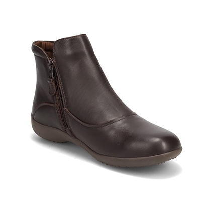 モデロ MODELLO やわらかな履き心地♪カジュアルスタイルにおすすめ！シューレースがアクセント♪オブリークタイプのショートブーツ DML7117 D-BROWN 23.0