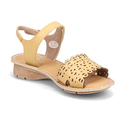 モデロ MODELLO カットワークサンダル　DML7155 MUSTARD M　(23.0～23.5)