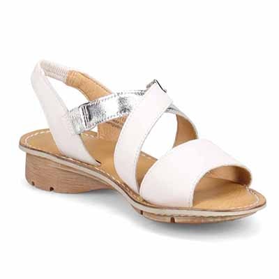 モデロ MODELLO 　ナチュラルレザーフットベットサンダル　DML7156 SILVER/C M　(23.0～23.5)