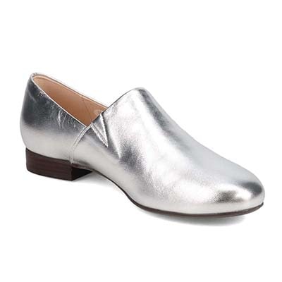 【撥水仕様】モデロ MODELLO ソフトレザースリッポンシューズ　DML8804 SILVER 23.0