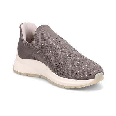 【撥水仕様】モデロ MODELLO ニットスリッポンスニーカー　DML8806 D-GRAY 23.0