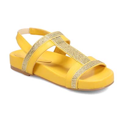 モデロ MODELLO フットベッドミッドソールサンダル　DML8808 YELLOW M（23～23.5）