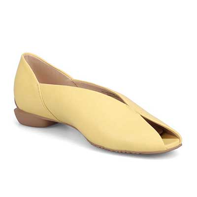 モデロ MODELLO 「リカバリーインソール」搭載で指圧効果により血行を115％促進。Recoveryオープンパンプス　DML8828R YELLOW 23.0