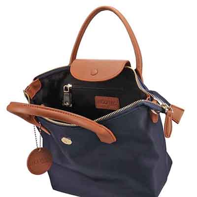 モデロ MODELLO　【王道キレイめ】2WAY高機能デイリーナイロントートバッグ　DMLB401 NAVY FREE