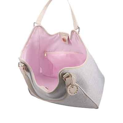モデロ MODELLO　大人女性のためのエレガント キャンバストートバッグ　DMLB501 GRAY FREE