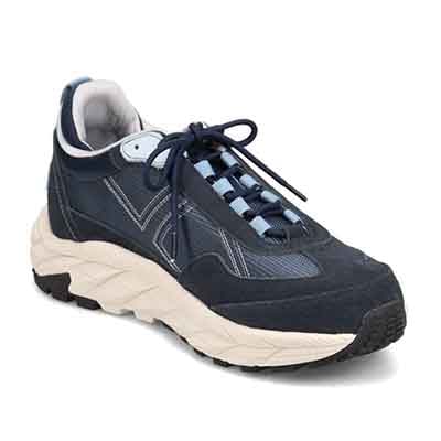 ランバンオンブルー LANVIN en Bleu 「Recovery Shiatsu Insole」搭載で指圧効果により血行をよくする。100周年記念モデルのアーバンエッジスニーカー EB3035XR NAVY 25.0