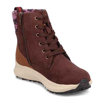 エル スポーツ ELLESPORT 撥水スエード調　レースアップブーツ  ESP12585 GRAY 23.0