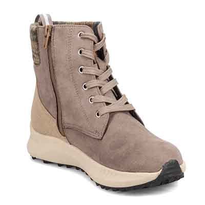 エル スポーツ ELLESPORT 撥水スエード調　レースアップブーツ  ESP12585 GRAY 23.0