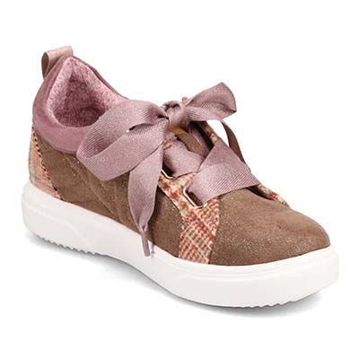 エル スポーツ ELLE SPORT スタイルアップリボンインヒールスニーカー　ESP12586V PINK/C 23.0