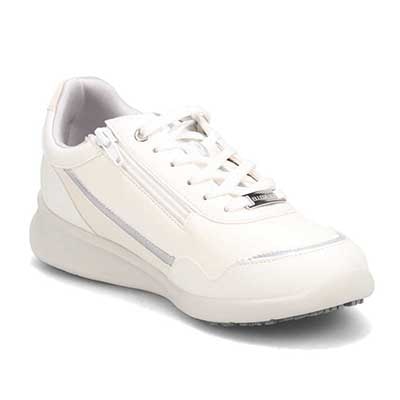 【撥水仕様】エル スポーツ ELLE SPORT 防水・防滑スニーカー　ESP12587V WHITE 23.0