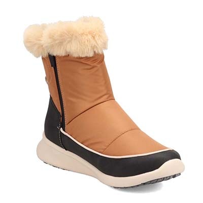 【防水仕様】エル スポーツ ELLESPORT BLACK LABELシリーズ　ファー付きブーツ　ESP12589 BROWN 23.0