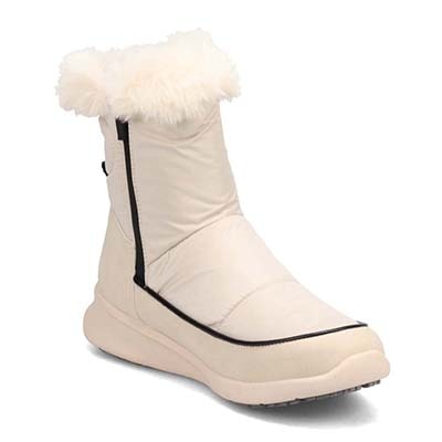 【防水仕様】エル スポーツ ELLESPORT BLACK LABELシリーズ　ファー付きブーツ　ESP12589 IVORY 23.0