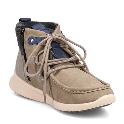 【4cm4時間防水設計】エル スポーツ ELLESPORT BLACK LABELシリーズ　レースアップカジュアルブーツ　ESP12590 GRAY 23.0