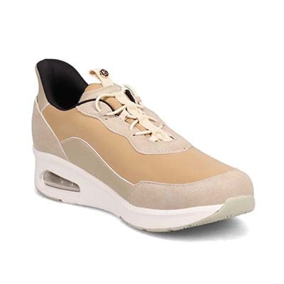 エル スポーツ ELLESPORT クイックフィットエアソールスニーカー　ESP12599 BEIGE 23.0
