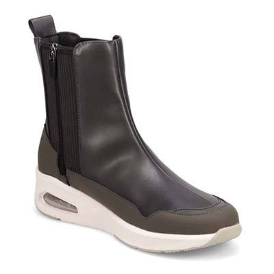 【4cm4時間防水設計】エル スポーツ ELLESPORT エアソールサイドゴアブーツ　ESP12600 D-GRAY 23.0