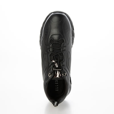 エル スポーツ ELLESPORT キャビティソールエンボススニーカー　ESP12601 BLACK 23.0