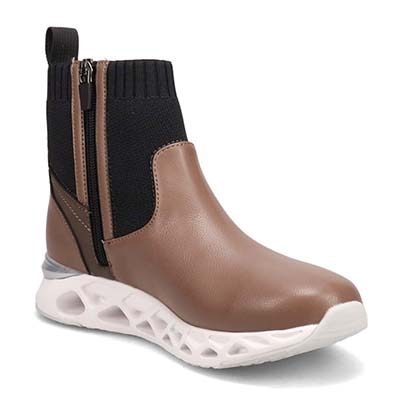 【4cm4時間防水設計】エル スポーツ ELLESPORT キャビティソール ニットブーツ　ESP12602 OAK 23.0