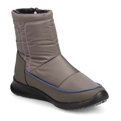 【3.5cm4時間防水設計】エル スポーツ ELLESPORT スッキリとしたラストが特徴 ナイロンブーツ　ESP12603 GRAY 23.0